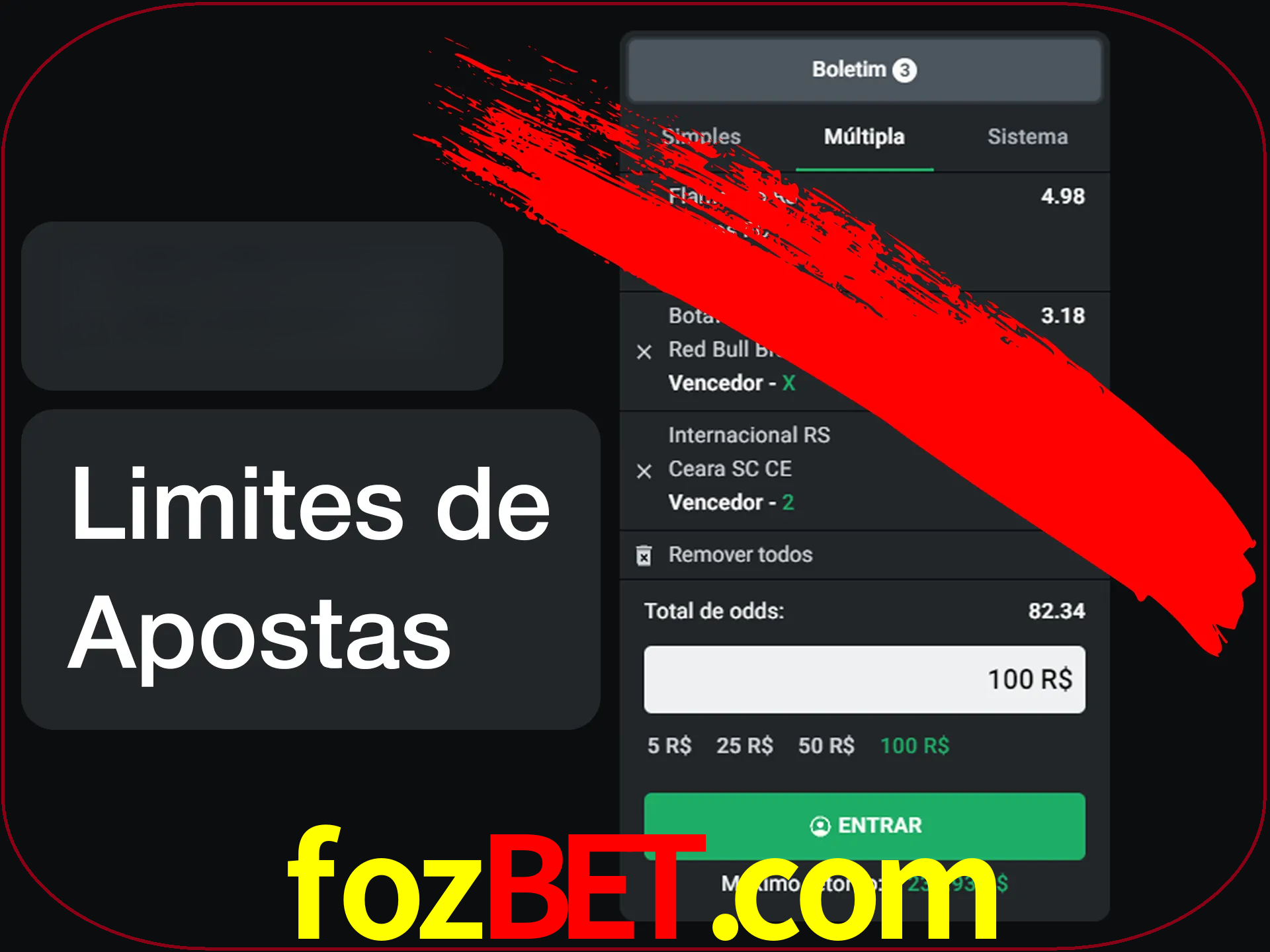 Não faça apostas loucas.